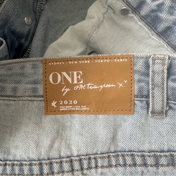 One Teaspoon 2020 Denim Skirt Distressed Size 32 - Picture 9 of 12